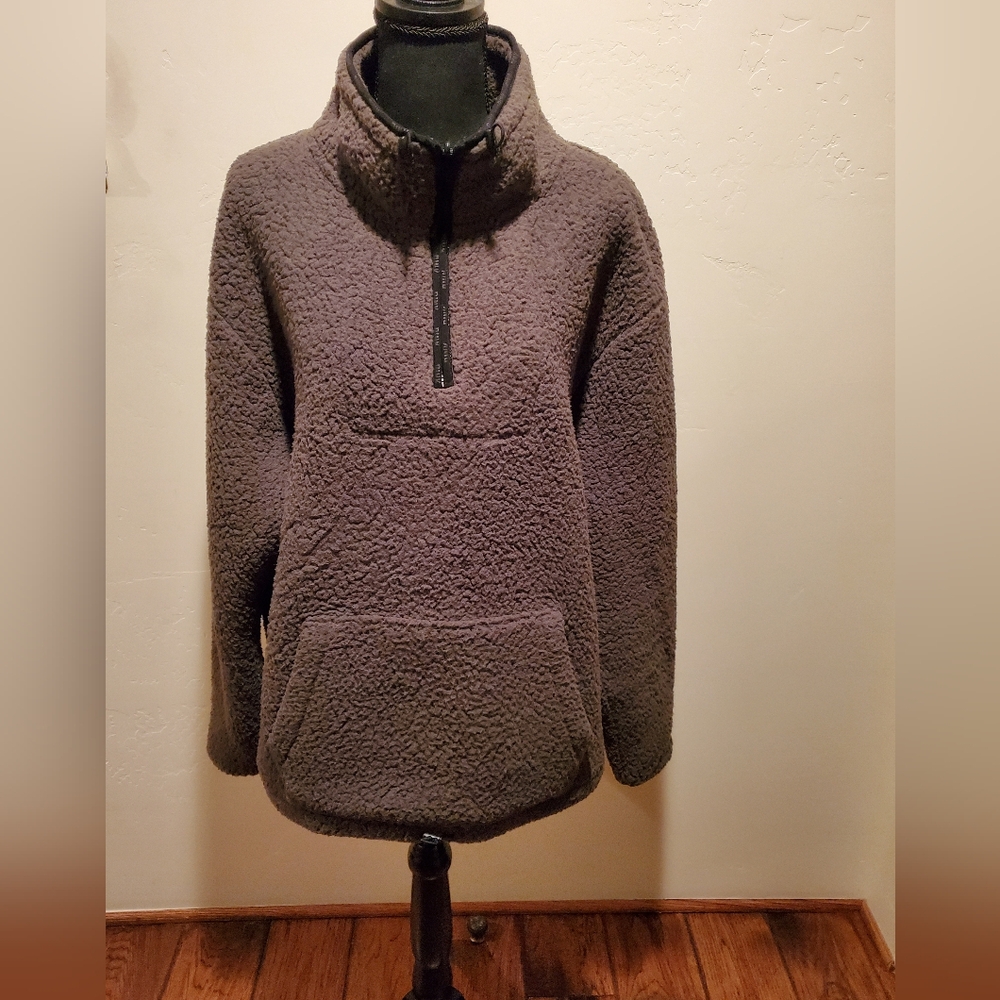 Brown Fleece Pink Victoria's Secret Jacket